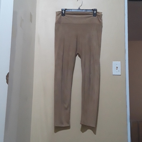A'GACI Tan Suede Pants - Picture 2 of 4